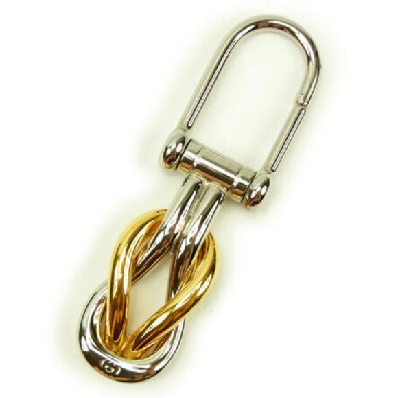 Authentic Gucci key ring Key holder Gold Silver Woman unisex - Picture 3 of 5